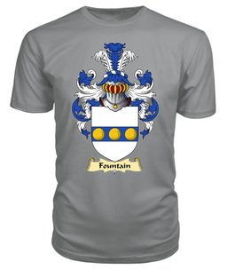 ScotsTee Shop Scottish Fountain Family Scottish Coat of Arms Emblem Scotland V23 T Shirt