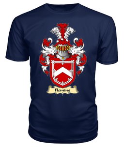 ScotsTee Shop Scottish Fleming Family Scottish Coat of Arms Emblem Scotland V23 T Shirt