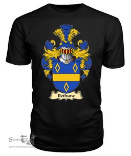 ScotsTee Shop Scottish Bethune Family Scottish Coat of Arms Emblem Scotland V23 T Shirt