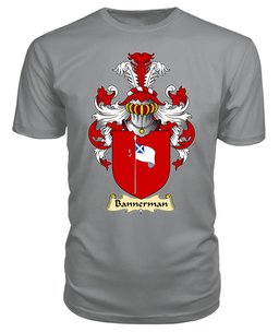 ScotsTee Shop Scottish Bannerman Family Scottish Coat of Arms Emblem Scotland V23 T Shirt