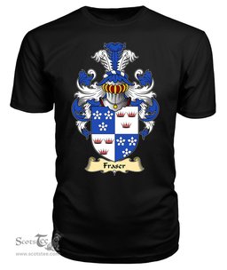 ScotsTee Shop Scottish Fraser (of Lovat) Family Scottish Coat of Arms Emblem Scotland V23 T Shirt