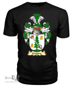 ScotsTee Shop Scottish Gregory Family Scottish Coat of Arms Emblem Scotland V23 T Shirt