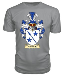 ScotsTee Shop Scottish Achmuty or Auchmuty Family Scottish Coat of Arms Emblem Scotland V23 T Shirt