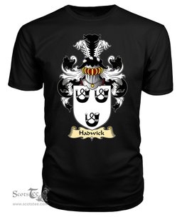 ScotsTee Shop Scottish Hadwick Family Scottish Coat of Arms Emblem Scotland V23 T Shirt