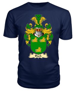 ScotsTee Shop Scottish Black Family Scottish Coat of Arms Emblem Scotland V23 T Shirt