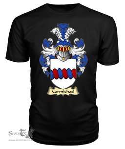 ScotsTee Shop Scottish Carmichael Family Scottish Coat of Arms Emblem Scotland V23 T Shirt