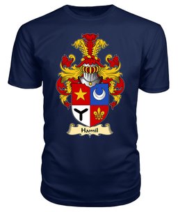 ScotsTee Shop Scottish Hamil Family Scottish Coat of Arms Emblem Scotland V23 T Shirt