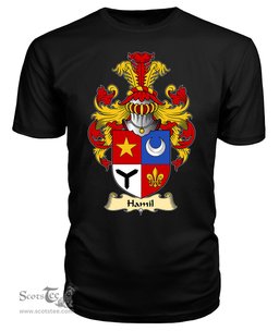 ScotsTee Shop Scottish Hamil Family Scottish Coat of Arms Emblem Scotland V23 T Shirt