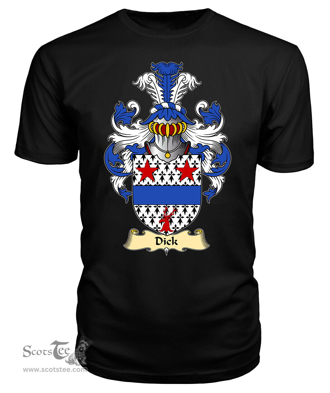 ScotsTee Shop Scottish Dick Family Scottish Coat of Arms Emblem Scotland V23 T Shirt