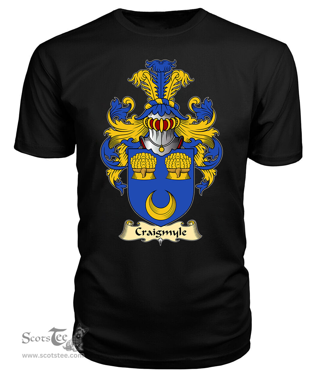 ScotsTee Shop Scottish Craigmyle Family Scottish Coat of Arms Emblem Scotland V23 T Shirt