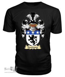 ScotsTee Shop Scottish Handyside Family Scottish Coat of Arms Emblem Scotland V23 T Shirt