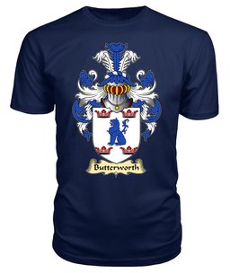 ScotsTee Shop Scottish Butterworth Family Scottish Coat of Arms Emblem Scotland V23 T Shirt