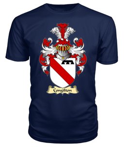 ScotsTee Shop Scottish Congilton or Congalton Family Scottish Coat of Arms Emblem Scotland V23 T Shirt