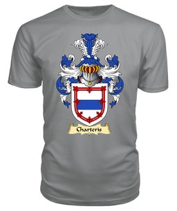ScotsTee Shop Scottish Charteris Family Scottish Coat of Arms Emblem Scotland V23 T Shirt