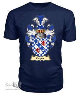 ScotsTee Shop Scottish Cooper (County Ayr, Scotland) Family Scottish Coat of Arms Emblem Scotland V23 T Shirt
