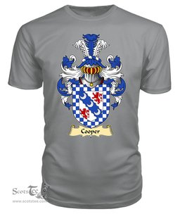 ScotsTee Shop Scottish Cooper (County Ayr, Scotland) Family Scottish Coat of Arms Emblem Scotland V23 T Shirt