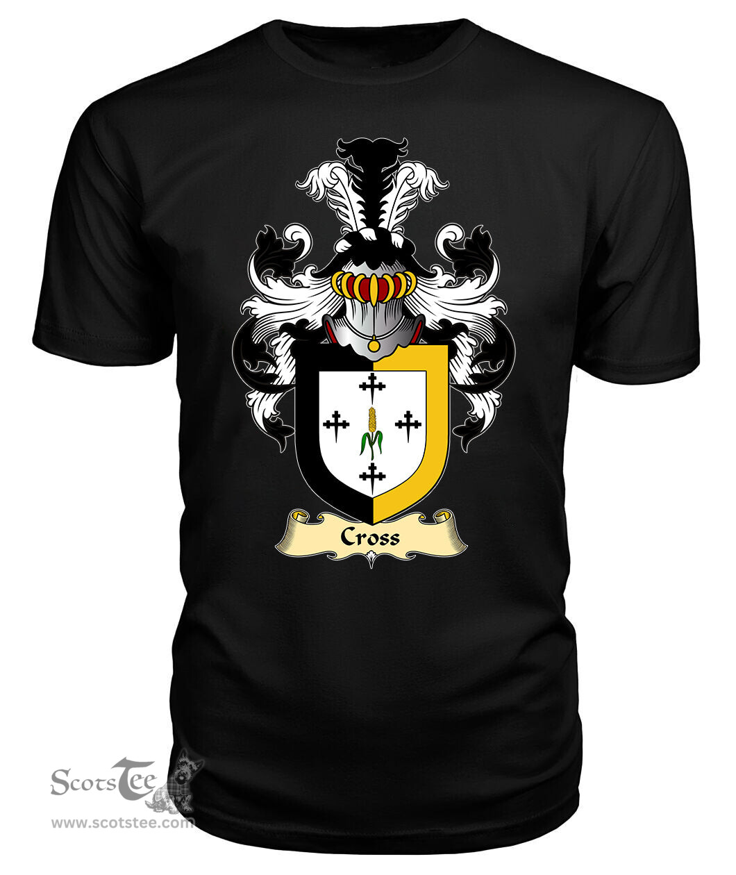 ScotsTee Shop Scottish Cross Family Scottish Coat of Arms Emblem Scotland V23 T Shirt