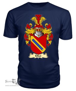 ScotsTee Shop Scottish Elliot or Ellot I Family Scottish Coat of Arms Emblem Scotland V23 T Shirt