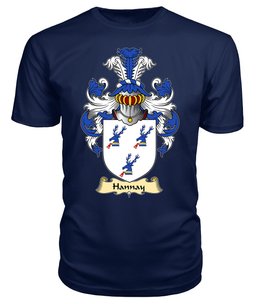ScotsTee Shop Scottish Hannay Family Scottish Coat of Arms Emblem Scotland V23 T Shirt
