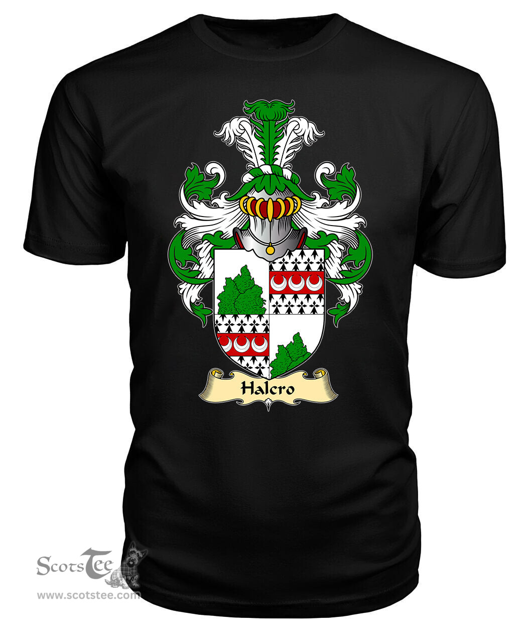 ScotsTee Shop Scottish Halcro Family Scottish Coat of Arms Emblem Scotland V23 T Shirt