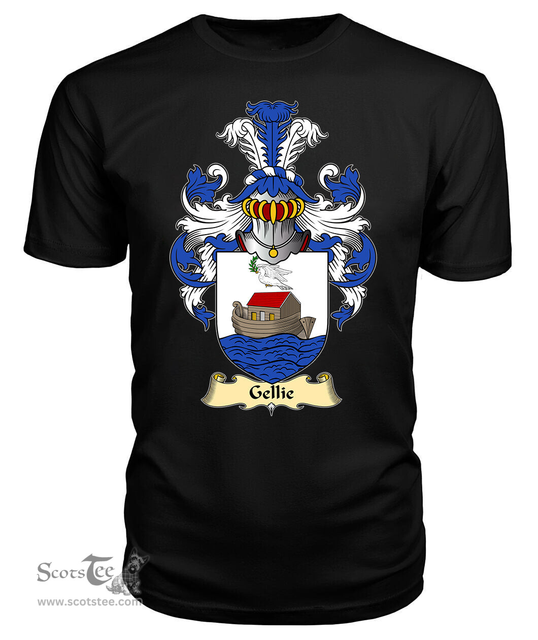 ScotsTee Shop Scottish Gellie Family Scottish Coat of Arms Emblem Scotland V23 T Shirt