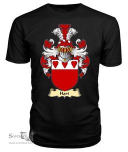 ScotsTee Shop Scottish Hart Family Scottish Coat of Arms Emblem Scotland V23 T Shirt