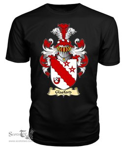 ScotsTee Shop Scottish Glasford Family Scottish Coat of Arms Emblem Scotland V23 T Shirt