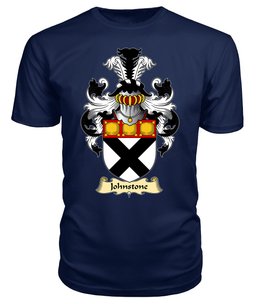 ScotsTee Shop Scottish Johnstone Family Scottish Coat of Arms Emblem Scotland V23 T Shirt