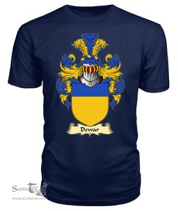 ScotsTee Shop Scottish Dewar Family Scottish Coat of Arms Emblem Scotland V23 T Shirt