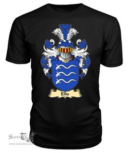ScotsTee Shop Scottish Ellis Family Scottish Coat of Arms Emblem Scotland V23 T Shirt