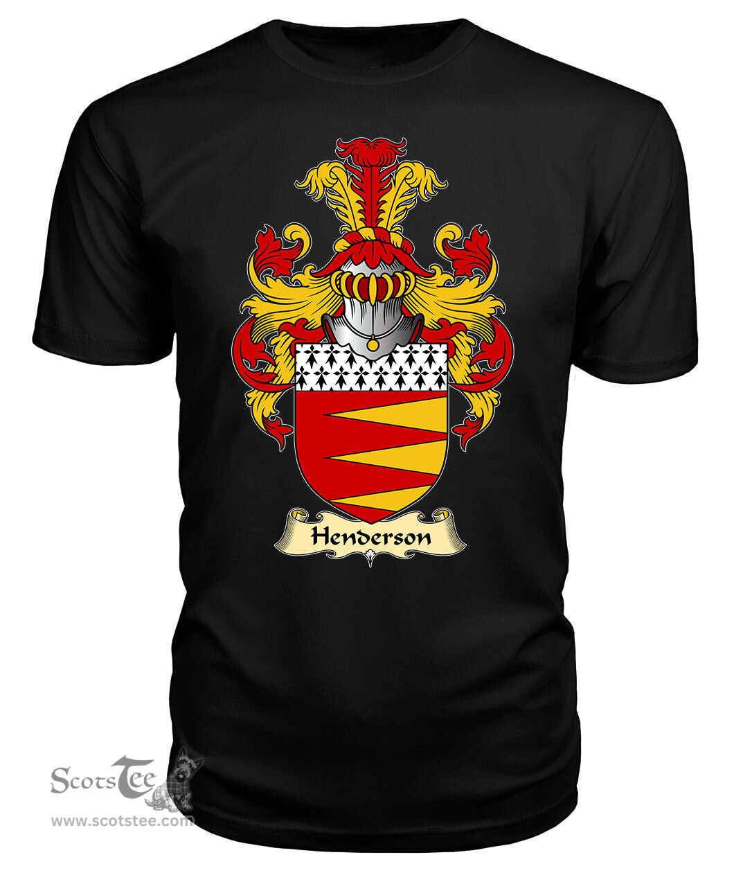 ScotsTee Shop Scottish Henderson Family Scottish Coat of Arms Emblem Scotland V23 T Shirt