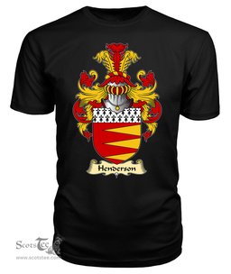 ScotsTee Shop Scottish Henderson Family Scottish Coat of Arms Emblem Scotland V23 T Shirt