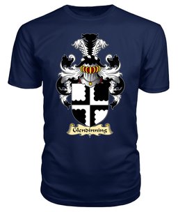 ScotsTee Shop Scottish Glendinning Family Scottish Coat of Arms Emblem Scotland V23 T Shirt