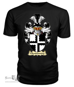 ScotsTee Shop Scottish Glendinning Family Scottish Coat of Arms Emblem Scotland V23 T Shirt