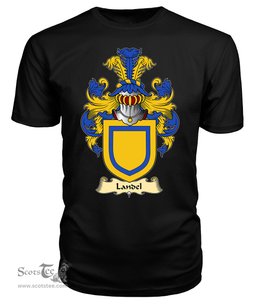 ScotsTee Shop Scottish Landel Family Scottish Coat of Arms Emblem Scotland V23 T Shirt