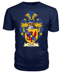 ScotsTee Shop Scottish Lapslie Family Scottish Coat of Arms Emblem Scotland V23 T Shirt