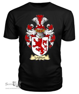 ScotsTee Shop Scottish Leighton Family Scottish Coat of Arms Emblem Scotland V23 T Shirt