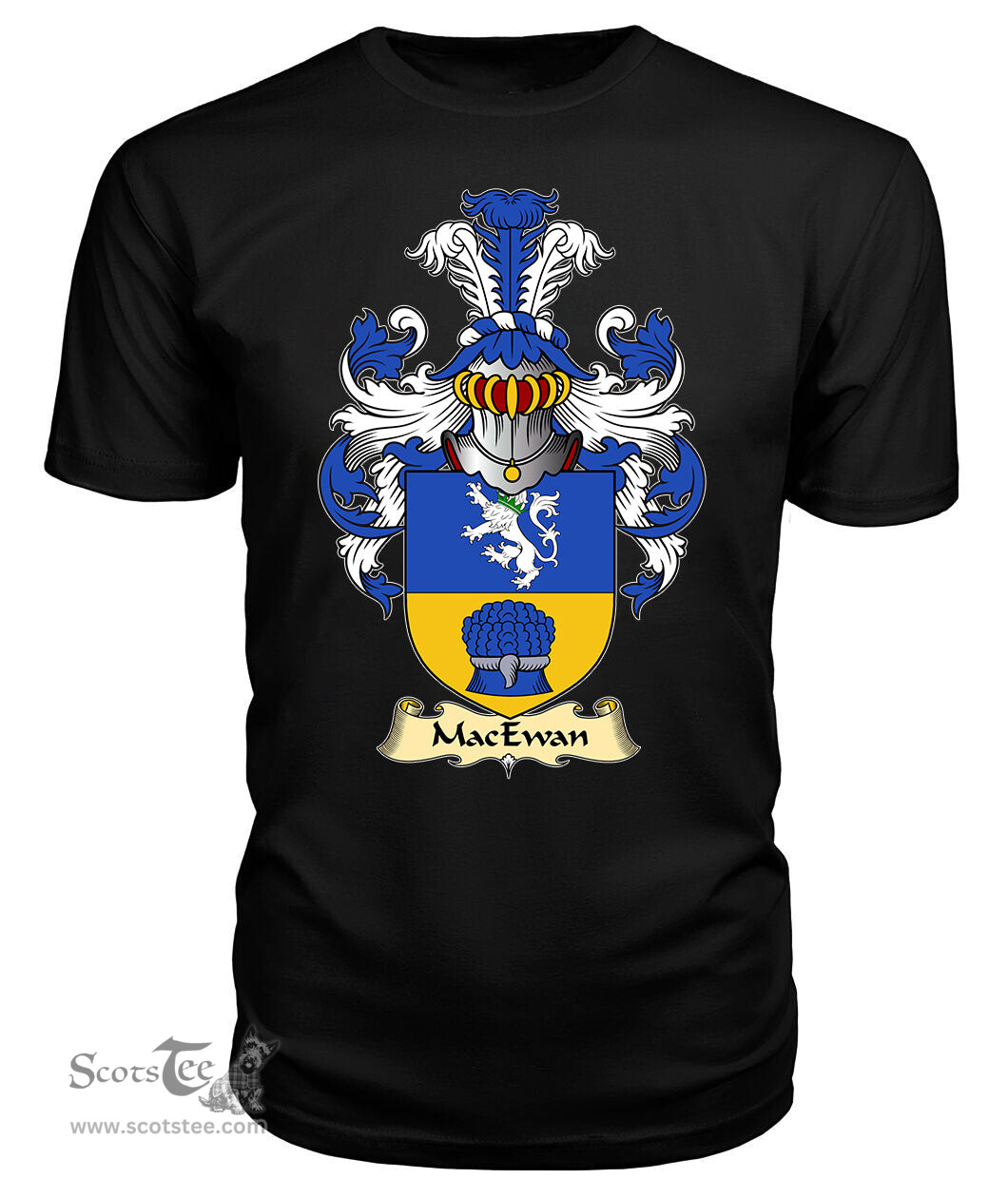 ScotsTee Shop Scottish MacEwan Family Scottish Coat of Arms Emblem Scotland V23 T Shirt