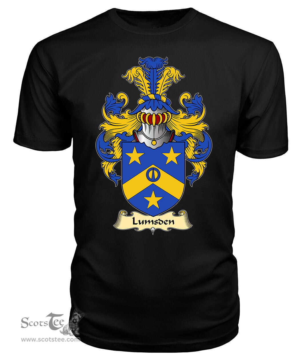 ScotsTee Shop Scottish Lumsden Family Scottish Coat of Arms Emblem Scotland V23 T Shirt