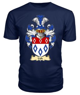 ScotsTee Shop Scottish Lisk Family Scottish Coat of Arms Emblem Scotland V23 T Shirt