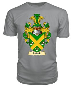 ScotsTee Shop Scottish Pollock Family Scottish Coat of Arms Emblem Scotland V23 T Shirt