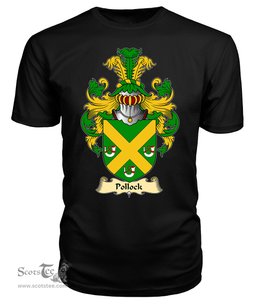 ScotsTee Shop Scottish Pollock Family Scottish Coat of Arms Emblem Scotland V23 T Shirt