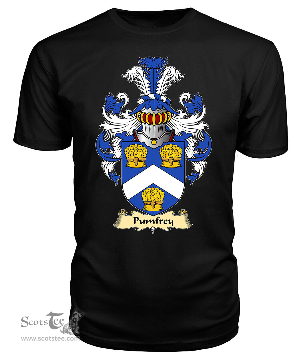 ScotsTee Shop Scottish Pumfrey Family Scottish Coat of Arms Emblem Scotland V23 T Shirt
