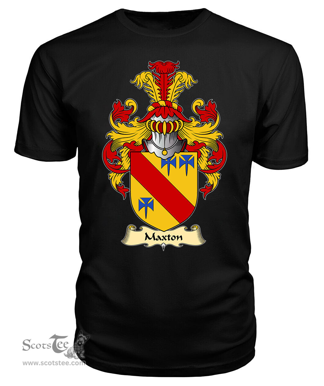 ScotsTee Shop Scottish Maxton Family Scottish Coat of Arms Emblem Scotland V23 T Shirt