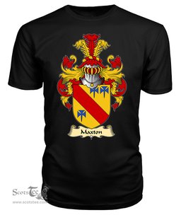 ScotsTee Shop Scottish Maxton Family Scottish Coat of Arms Emblem Scotland V23 T Shirt