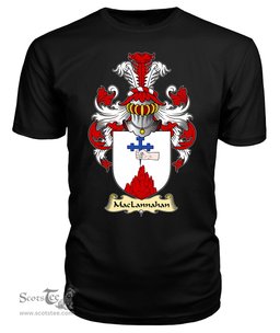 ScotsTee Shop Scottish MacLannahan Family Scottish Coat of Arms Emblem Scotland V23 T Shirt