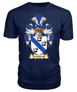 ScotsTee Shop Scottish Pennycook Family Scottish Coat of Arms Emblem Scotland V23 T Shirt