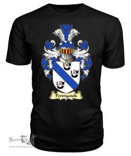 ScotsTee Shop Scottish Pennycook Family Scottish Coat of Arms Emblem Scotland V23 T Shirt