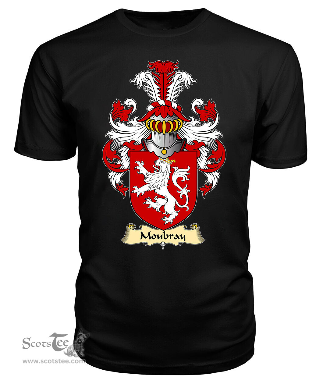 ScotsTee Shop Scottish Moubray Family Scottish Coat of Arms Emblem Scotland V23 T Shirt