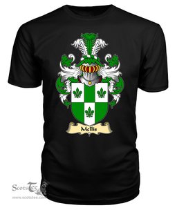 ScotsTee Shop Scottish Mellis Family Scottish Coat of Arms Emblem Scotland V23 T Shirt